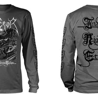 Emperor - In the nightside eclipse  Grey  Long Sleeve