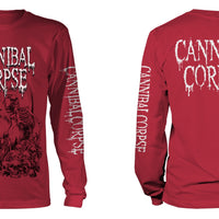 Cannibal Corpse - Pile of skulls  Red  Long Sleeve