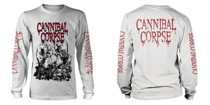 Cannibal Corpse - Pile of skulls  White  Long Sleeve
