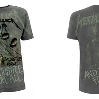 Metallica - And justice for all neon  Grey  T-Shirt